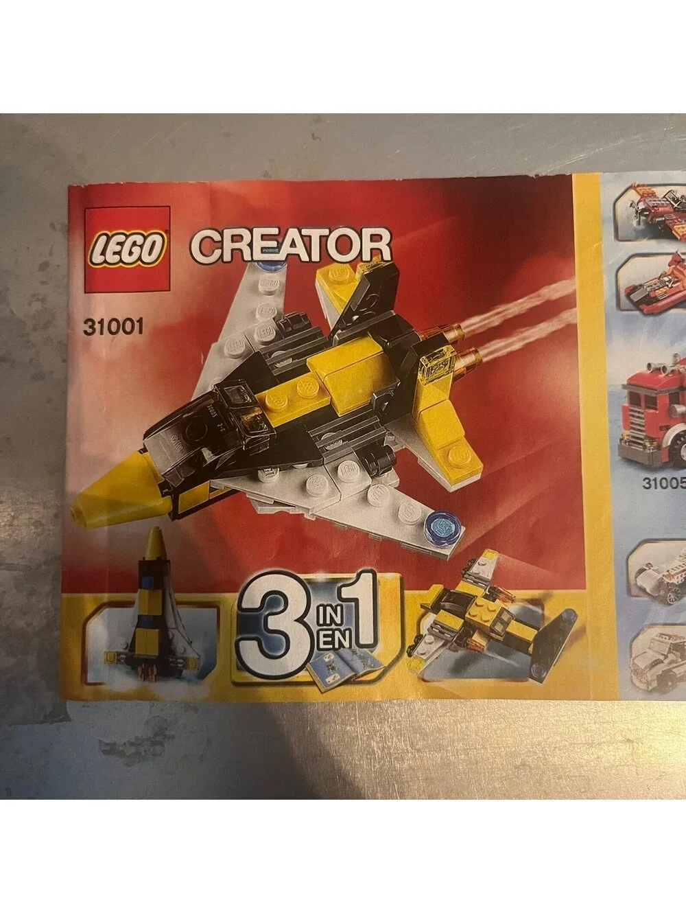 Lego Creator 3 In 1 #31001 Mini Skyflyer Complete